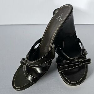 Life Stride • Stitched Summer Heels • Sandals • Deep Brown • Size 10